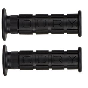 OURY  H/BAR GRIP OURY SINGLE COMPOUND W/FLANGE BLACK (PR)