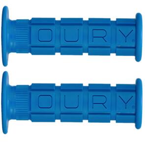 OURY  H/BAR GRIP OURY SINGLE COMPOUND W/FLANGE BLUE (PR)