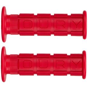 OURY  H/BAR GRIP OURY SINGLE COMPOUND W/FLANGE RED (PR)
