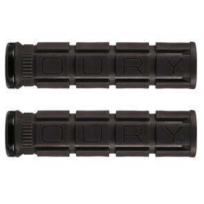 OURY  H/BAR GRIP OURY V2 SINGLE-SIDED LOCK-ON JET BLACK (PR)