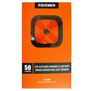 RAVEMEN LIGHT REAR CL06 USB W/BRAKE SENSOR (EA)