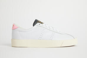 SUPERGA 2843 CLUB S SOFT LEATHER - WHITE-COTTON CANDY