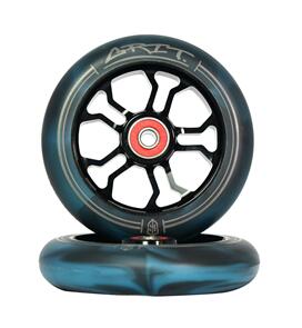 GRIT 110MM WHEEL BLACK/BLACK TEAL SWIRL (PAIR)
