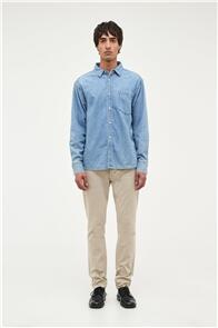 NEUW LOU SLIM TWILL WASHED STONE 32"