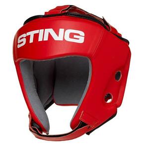 STING COMPETITION AIBA HEAD GUARD RED 