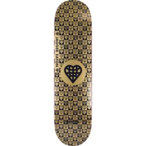 THE HEART SUPPLY HEART JAGGER EATON TRINITY GOLD FOIL WITH RAISED INK DECK 8.25