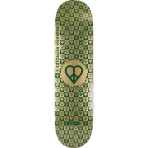 THE HEART SUPPLY HEART HEIMANA REYNOLDS TRINITY GOLD FOIL WITH RAISED INK DECK 8.25