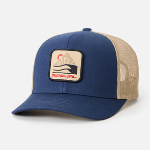 RIP CURL CUSTOM CURVE TRUCKER HEADWEAR NAVY/TAN
