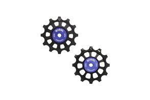 KOGEL FULL CERAMIC 12/12T OVERSIZED DERAILLEUR PULLEYS - SRAM WIFLI BLACK