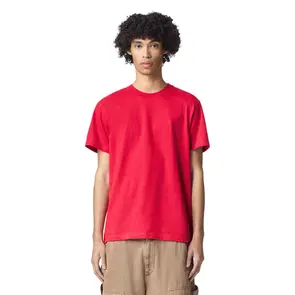 AMERICAN APPAREL 2001 FINE JERSEY SHORT SLEEVE T-SHIRT - RED