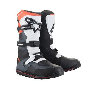 ALPINESTARS TECH-T TRIALS BOOT BLACK/GRAY/RED FLUORO