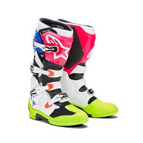 ALPINESTARS TECH-7 LIMITED EDITION HAY MX BOOTS MULTICOLOUR