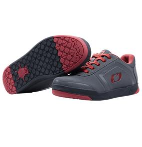 ONEAL PINNED FLAT SHOE GREY/RED 
