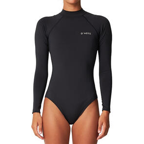 ONEILL 2024 SALINA PREMIUM BACK ZIP LS UV SURFSUIT - BLACK