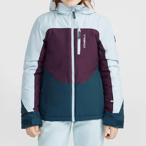 ONEILL SNOW 2025 GIRLS CARBONITE SNOW JACKET DAWN SKY COLOUR BLOCK