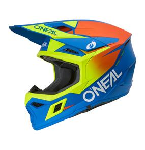ONEAL 2026 YOUTH 3SRS HELMET SOLID V.26 BLUE NEON YELLOW