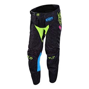 TROY LEE DESIGNS GP PANT FRACTURA BLACK / FLO YELLOW | YOUTH