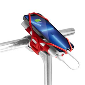 BONE COLLECTION BIKE TIE PRO-PACK SMARTPHONE HOLDER STEM MOUNT RED (EA)