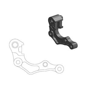 MOTO MASTER 211118 BRAKE CALIPER ADAPTER MOTO MASTER FRONT OVERSIZE 270MM HONDA CRF