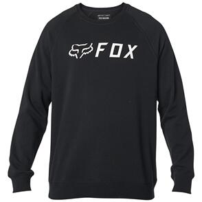 FOX RACING FOX APEX CREW FLEECE [BLACK/WHITE]