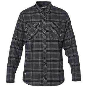 FOX RACING FOX FUSION TECH FLANNEL LS SHIRT [BLACK VINTAGE]