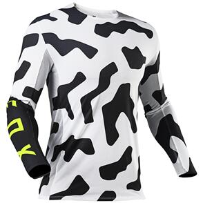 FOX RACING 2021 FLEXAIR PSYCOSIS JERSEY [BLACK/WHITE]