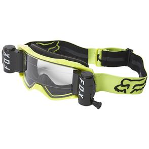 FOX RACING 2022 VUE STRAY ROLL OFF GOGGLES [BLACK/YELLOW]