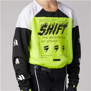 SHIFT 2021 YOUTH WHITE LABEL FLAME JERSEY + PANTS COMBO
