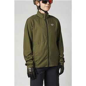 FOX RACING 2021 WOMENS RANGER WIND JACKET [OLIVE GREEN]