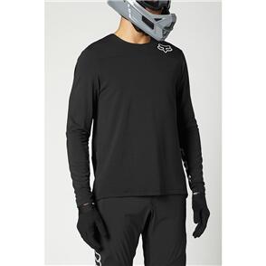 FOX RACING 2021 DEFEND DELTA LS JERSEY [BLACK/BLACK]