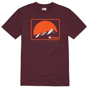 ETNIES MTN SS TEE [BURGUNDY]
