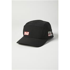 FOX RACING YOSHIMURA FOX PANEL HAT [BLACK]