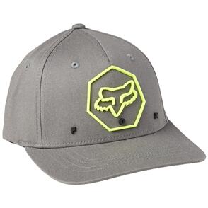 FOX RACING FOX YOUTH 7 POINTS FLEXFIT HAT [PEWTER]