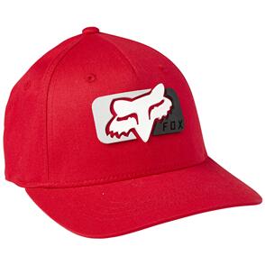 FOX RACING YOUTH MIRER FLEXFIT HAT [FLAME RED]