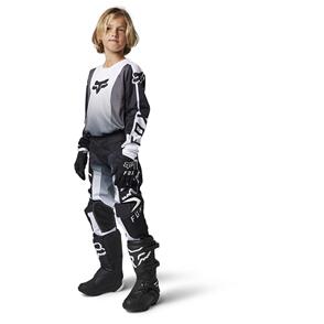 FOX RACING 2023 YOUTH 180 LEED JERSEY AND PANTS [BLACK/WHITE]