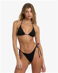 BILLABONG WOMENS SOL SEARCHER MULTI TRIANGLE BIKINI TOP BLACK PEBBLE