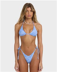 BILLABONG WOMENS MORE THAN WAVES MULTI TRIANGLE BIKINI TOP TIDAL BLUE