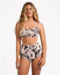 BILLABONG WOMENS DRIFTING COAST MIA D/DD UNDERWIRE BIKINI TOP BLACK FLORAL
