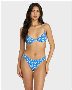 BILLABONG WOMENS ANOTHER TIDE HIKE BIKINI BOTTOM TRUE BLUE