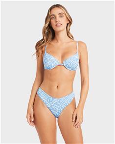 BILLABONG WOMENS MORE THAN WAVES BONDI BIKINI BOTTOM TIDAL BLUE