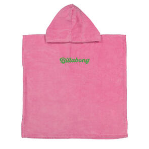 BILLABONG GROMS / TODDLERS HOODIE TOWEL PARTY PINK