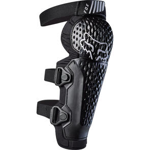 FOX RACING MOTO 2025 MX YTH TITAN RACE KNEE GUARD-BLACK-OS BLACK