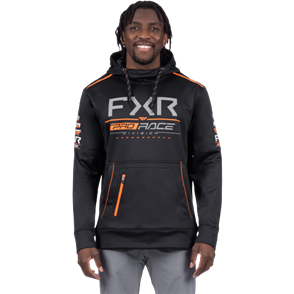 FXR MEN'S RACE DIVISION TECH PO HOODIE - BLACK/ORANGE 