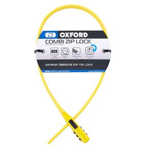OXFORD COMBI ZIP LOCK YELLOW 470MM LK151 (EA)