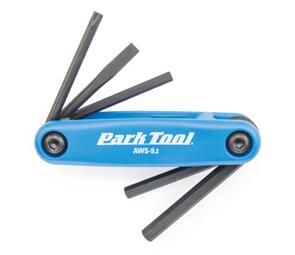 PARK TOOL FOLD-UP HEX WRENCH AND SCREWDRIVER SET:  T25 TORX®, 4MM, 5MM, 6MM