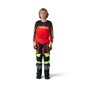 FOX RACING 2023 180 YOUTH STATK JERSEY AND PANTS FLO RED