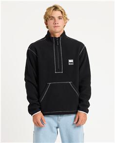 QUIKSILVER MENS MERCURY POLAR 1/2 ZIP FLEECE JUMPER