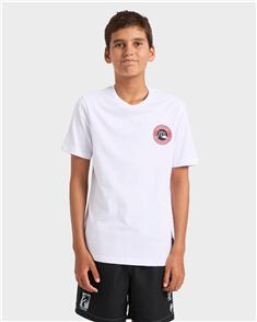 QUIKSILVER YOUTH CLICKER MATE T-SHIRT WHITE