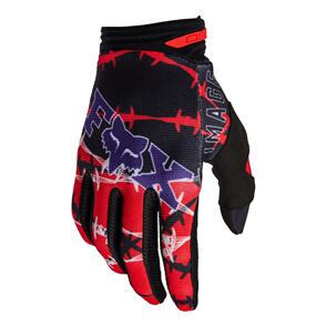 FOX RACING 2023 180 BARBED WIRE SE GLOVES [FLO RED]