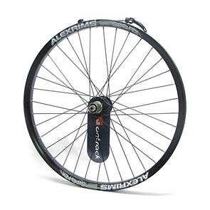 ONTRACK WHEEL REAR 36H 8/9/10SP FREERIDE DISC SUPRA DH RIM BLACK BEAR